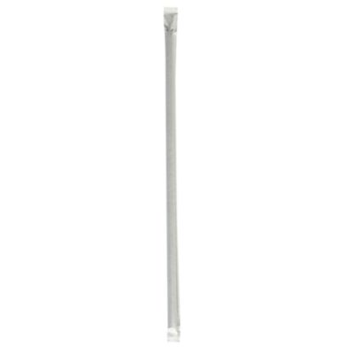 Boardwalk Wrapped Jumbo Straws, 10.25", Polypropylene, Black, 500/Pack, 4 Packs/Carton (JSTW1025BK)