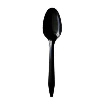Boardwalk Mediumweight Polypropylene Cutlery, Spoon, Plastic, Black, 1,000/Carton (SPOONBLPP)