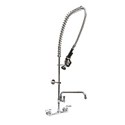 BK Resources WorkForce Prerinse Add-A-Faucet, 4.62" Height/12" Reach, Chrome (VSMPRAF12M)