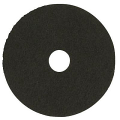 3M Low-Speed Stripper Floor Pad 7200, 15" Diameter, Black, 5/Carton (720015IN)