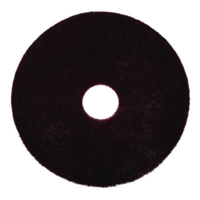 Scotch-Brite Surface Preparation Pad Plus, 16" Diameter, Maroon, 5/Carton (SPPP16)