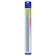 Staedtler Triangular Scale for Architects, Color-Coded Grooves, 12" Long, Plastic, White, Blister Pack (9871831BK)