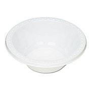 Tablemate Plastic Dinnerware, Bowl, 12 oz, White, 125/Pack (12244WH)