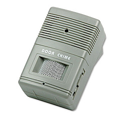 Tatco Visitor Arrival/Departure Chime, Battery Operated, 2.75 x 2 x 4.25, Gray (15300)