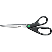 Westcott KleenEarth Scissors, 9" Long, 3.75" Cut Length, Black Straight Handle (13138)
