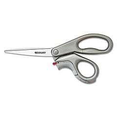Westcott E-Z Open Box Opener Stainless Steel Shears, 8" Long, 3.25" Cut Length, Gray Offset Handle (13227)