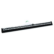 Unger Sanitary Brush with Squeegee, Black Polypropylene Bristles, 22" Brush (PB55A)