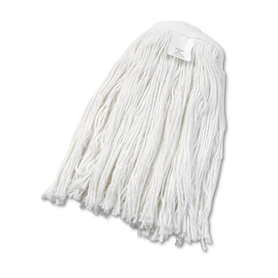 Boardwalk Cut-End Wet Mop Head, Rayon, #24, White, 12/Carton (2024RCT)