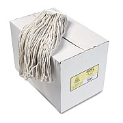 Boardwalk Premium Cut-End Wet Mop Heads, Cotton, 24 oz, White, 12/Carton (224CCT)
