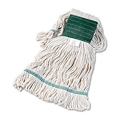 Boardwalk Super Loop Wet Mop Head, Cotton/Synthetic Fiber, 5" Headband, Medium Size, White (502WHEA)